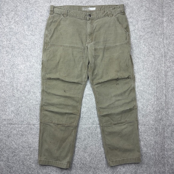 Carhartt Other - Carhartt‎ Pants Mens 38x30 Gray Rugged Flex Double Front Utility Canvas Work